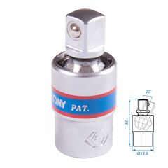 КАРДАН 1/4", ШАРОВЫЙ KING TONY купить в Автопартс Маркет
