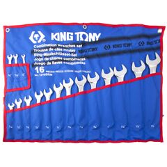 НАБОР КОМБИНИРОВАННЫХ КЛЮЧЕЙ, 1/4"-1&1/4", 16 ПРЕДМЕТОВ KING TONY купить в Автопартс Маркет