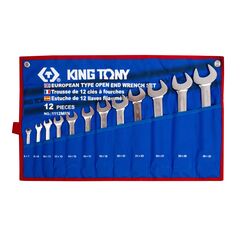 НАБОР РОЖКОВЫХ КЛЮЧЕЙ, 6-32 ММ , ЧЕХОЛ ИЗ ТЕТОРОНА, 12 ПРЕДМЕТОВ KING TONY купить в Автопартс Маркет