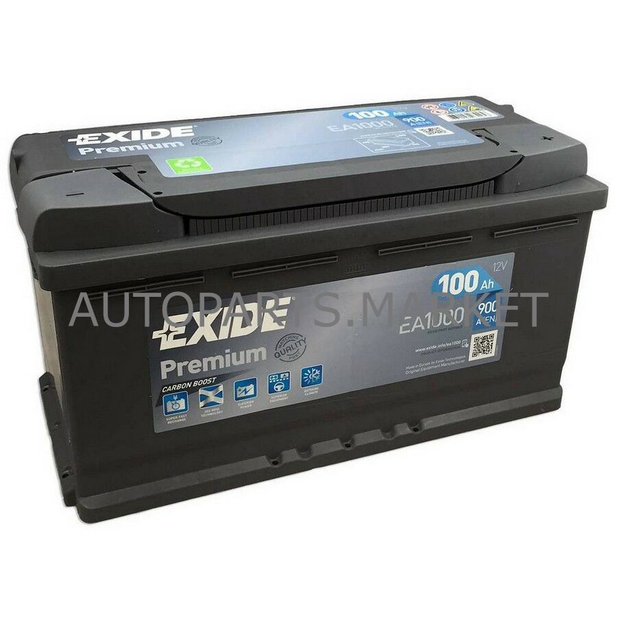 АККУМУЛЯТОР EXIDE PREMIUM 12V 100AH 900A EA1000 по цене 14 450.00₽ в ...