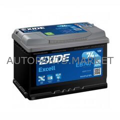 Аккумулятор EXIDE Excell 12V 74Ah 680A 278x175x190 /-+/ купить в Автопартс Маркет