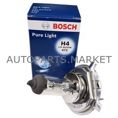 Лампа H4 Pure Light Standard 60/55W BOSCH купить в Автопартс Маркет