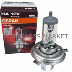 Лампа H4 12V 60/55W SUPER +30% OSRAM купить в Автопартс Маркет