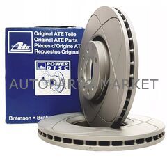 Тормозной диск передний SAAB 9-3/9-5 ATE 16" (слотированный) купить в Автопартс Маркет