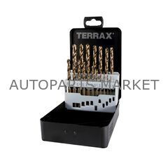 НАБОР СВЕРЛ ПО МЕТАЛЛУ TERRAX HSS-CO 1,0-10,0 ММ, 19 ПРЕДМЕТОВ RUKO купить в Автопартс Маркет