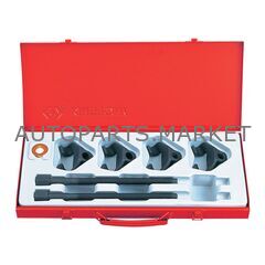 НАБОР ДЛЯ СТЯЖКИ ПРУЖИН АМОРТИЗАТОРА, 85-270 ММ, КОВАНЫЕ КРЮКИ, 6 ПРЕДМЕТОВ KING TONY купить в Автопартс Маркет