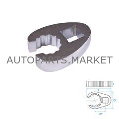 КЛЮЧ РАЗРЕЗНОЙ (ВОРОНЬЯ ЛАПКА) 13 ММ, 3/8" KING TONY купить в Автопартс Маркет