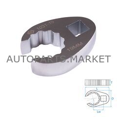 КЛЮЧ РАЗРЕЗНОЙ (ВОРОНЬЯ ЛАПКА) 19 ММ, 3/8" KING TONY купить в Автопартс Маркет