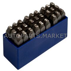 НАБОР УДАРНЫХ КЛЕЙМ 5 ММ, БУКВЫ-ЛАТИНИЦА, 27 ПРЕДМЕТОВ, ХВОСТОВИК HRC 40 KING TONY купить в Автопартс Маркет