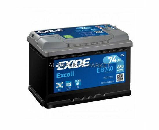 Аккумулятор EXIDE Excell 12V 74Ah 680A 278x175x190 /-+/ купить в Автопартс Маркет