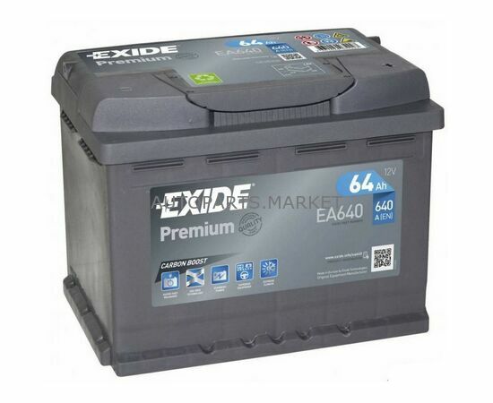 Аккумулятор EXIDE Premium 12V 64Ah 640A купить в Автопартс Маркет