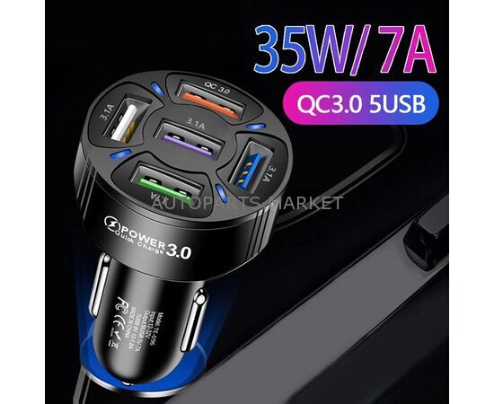 Зарядное устройство USB для автомобиля, изображение 2 купить в Автопартс Маркет