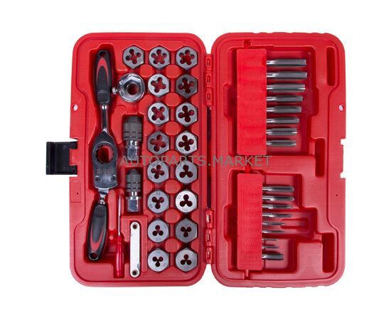 НАБОР МЕТЧИКОВ И ПЛАШЕК SK-5 M3-M12, КЕЙС, 40 ПРЕДМЕТОВ МАСТАК, изображение 3 купить в Автопартс Маркет