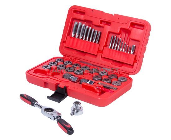 НАБОР МЕТЧИКОВ И ПЛАШЕК SK-5 M3-M12, КЕЙС, 40 ПРЕДМЕТОВ МАСТАК, изображение 2 купить в Автопартс Маркет