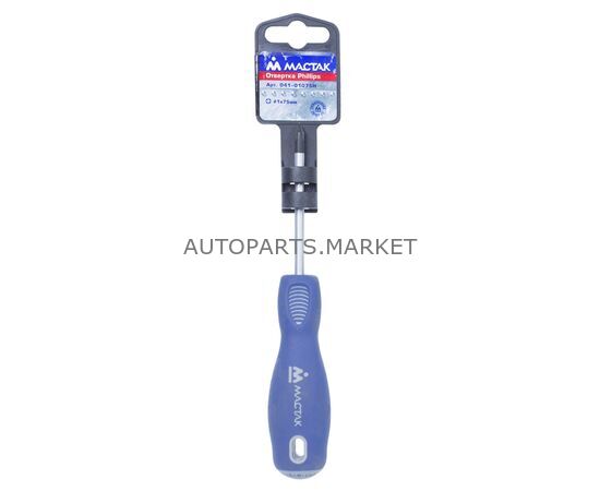 ОТВЕРТКА КРЕСТОВАЯ PHILLIPS №1, 75 ММ, ДЕРЖАТЕЛЬ МАСТАК, изображение 3 купить в Автопартс Маркет