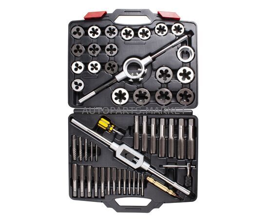 НАБОР МЕТЧИКОВ И ПЛАШЕК SK-5 M6-M24, КЕЙС, 51 ПРЕДМЕТ МАСТАК, изображение 2 купить в Автопартс Маркет