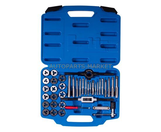 НАБОР МЕТЧИКОВ И ПЛАШЕК SK5 M3-M12, КЕЙС, 39 ПРЕДМЕТОВ KING TONY, изображение 2 купить в Автопартс Маркет