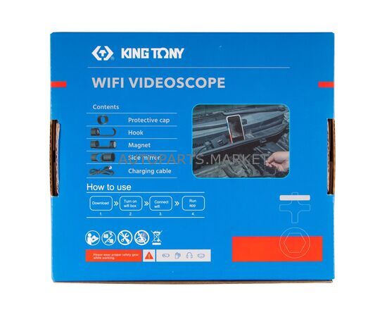 ВИДЕОЭНДОСКОП, WI-FI, 8 ММ KING TONY, изображение 4 купить на Autoparts Market ВИДЕОЭНДОСКОП, WI-FI, 8 ММ KING TONY, изображение 4 купить в Автопартс Маркет