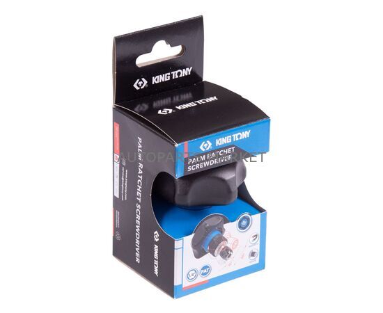 ТРЕЩОТКА КОМПАКТНАЯ 1/4", 48 ЗУБЦОВ, ДИСКОВЫЙ МЕХАНИЗМ, ДЛЯ ВСТАВОК (БИТ) KING TONY, изображение 2 купить в Автопартс Маркет