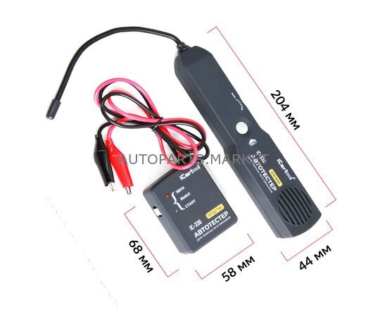 ТЕСТЕР ДЛЯ ОПРЕДЕЛЕНИЯ КОРОТКИХ ЗАМЫКАНИЙ И ОБРЫВОВ ЦЕПЕЙ ICARTOOL, изображение 3 купить в Автопартс Маркет