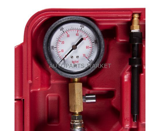 КОМПРЕССОМЕТР ДИЗЕЛЬНЫЙ, 0-70 АТМ, КЕЙС, КОМПЛЕКТ АДАПТЕРОВ МАСТАК, изображение 5 купить в Автопартс Маркет