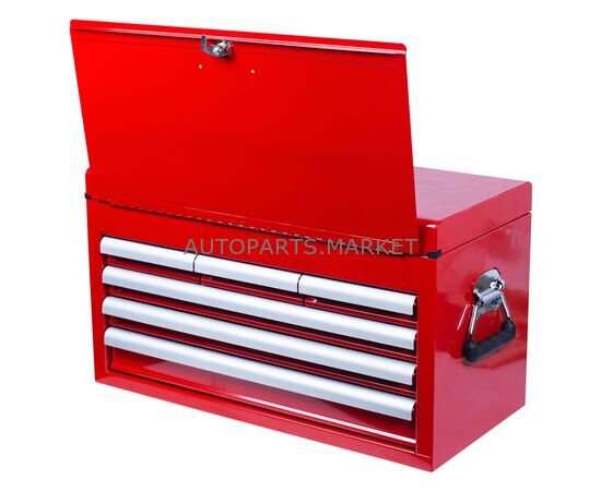 ЯЩИК ИНСТРУМЕНТАЛЬНЫЙ, 6 ПОЛОК И ОТСЕК, КРАСНЫЙ KING TONY, изображение 2 купить в Автопартс Маркет