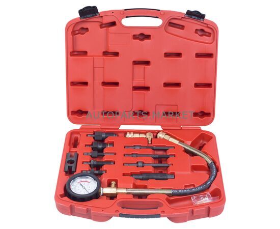 КОМПРЕССОМЕТР ДИЗЕЛЬНЫЙ, 0-70 АТМ, КОМПЛЕКТ АДАПТЕРОВ МАСТАК, изображение 3 купить в Автопартс Маркет