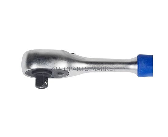 ТРЕЩОТКА 1/4", 45 ЗУБЦОВ, ФЛАЖКОВАЯ С КНОПКОЙ МАСТАК, изображение 2 купить в Автопартс Маркет