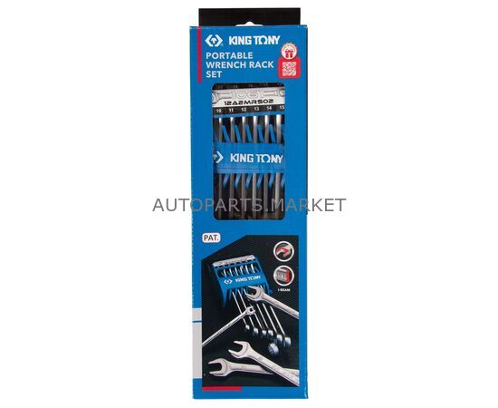 НАБОР КОМБИНИРОВАННЫХ КЛЮЧЕЙ, 8-22 ММ, 12 ПРЕДМЕТОВ KING TONY, изображение 5 купить в Автопартс Маркет