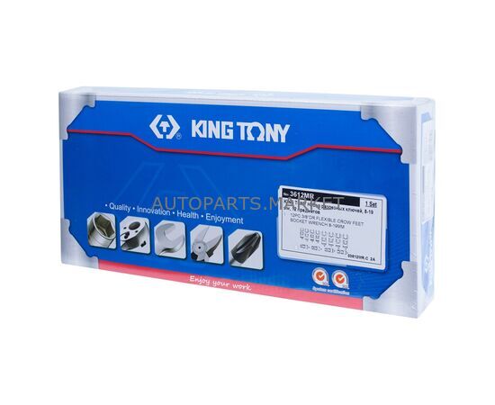 НАБОР РАЗРЕЗНЫХ КЛЮЧЕЙ, 8-19 ММ, 12 ПРЕДМЕТОВ KING TONY, изображение 5 купить на Autoparts Market НАБОР РАЗРЕЗНЫХ КЛЮЧЕЙ, 8-19 ММ, 12 ПРЕДМЕТОВ KING TONY, изображение 5 купить в Автопартс Маркет