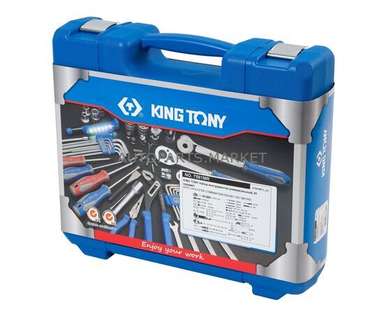 НАБОР ИНСТРУМЕНТОВ УНИВЕРСАЛЬНЫЙ, 81 ПРЕДМЕТ KING TONY, изображение 6 купить в Автопартс Маркет