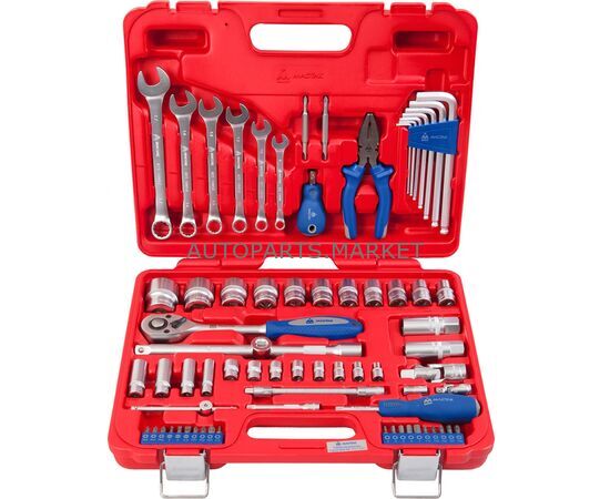НАБОР ИНСТРУМЕНТОВ УНИВЕРСАЛЬНЫЙ, 72 ПРЕДМЕТА МАСТАК, изображение 3 купить в Автопартс Маркет