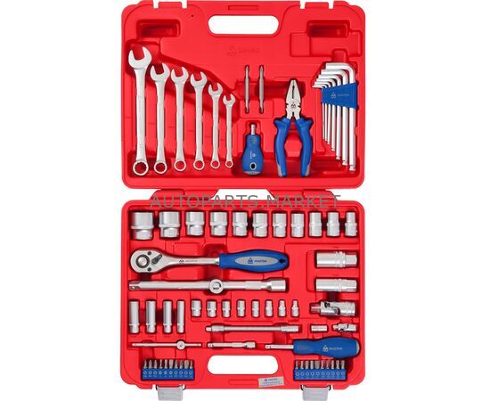 НАБОР ИНСТРУМЕНТОВ УНИВЕРСАЛЬНЫЙ, 72 ПРЕДМЕТА МАСТАК, изображение 2 купить в Автопартс Маркет