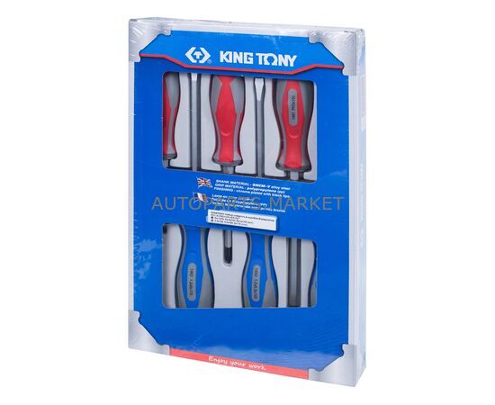 НАБОР ОТВЕРТОК, СИЛОВЫЕ, 6 ПРЕДМЕТОВ KING TONY, изображение 3 купить на Autoparts Market НАБОР ОТВЕРТОК, СИЛОВЫЕ, 6 ПРЕДМЕТОВ KING TONY, изображение 3 купить в Автопартс Маркет