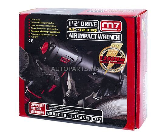ГАЙКОВЕРТ ПНЕВМАТИЧЕСКИЙ УДАРНЫЙ 1/2", 1152 НМ MIGHTY SEVEN, изображение 3 купить на Autoparts Market ГАЙКОВЕРТ ПНЕВМАТИЧЕСКИЙ УДАРНЫЙ 1/2", 1152 НМ MIGHTY SEVEN, изображение 3 купить в Автопартс Маркет