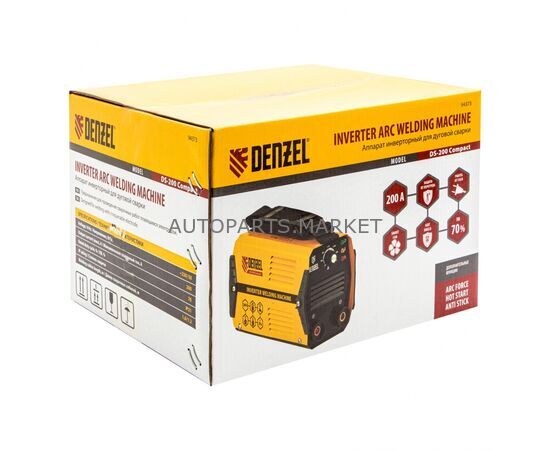 АППАРАТ СВАРОЧНЫЙ DS-200 COMPACT, 200 А, ИНВЕРТОРНЫЙ DENZEL, изображение 14 купить на Autoparts Market АППАРАТ СВАРОЧНЫЙ DS-200 COMPACT, 200 А, ИНВЕРТОРНЫЙ DENZEL, изображение 14 купить в Автопартс Маркет