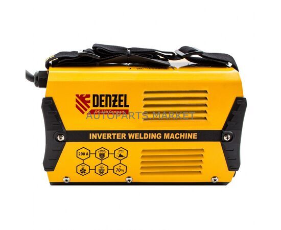 АППАРАТ СВАРОЧНЫЙ DS-200 COMPACT, 200 А, ИНВЕРТОРНЫЙ DENZEL, изображение 3 купить на Autoparts Market АППАРАТ СВАРОЧНЫЙ DS-200 COMPACT, 200 А, ИНВЕРТОРНЫЙ DENZEL, изображение 3 купить в Автопартс Маркет
