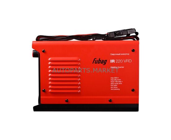 АППАРАТ СВАРОЧНЫЙ IR 220 VRD, 200 А, ИНВЕРТОРНЫЙ FUBAG, изображение 5 купить на Autoparts Market АППАРАТ СВАРОЧНЫЙ IR 220 VRD, 200 А, ИНВЕРТОРНЫЙ FUBAG, изображение 5 купить в Автопартс Маркет