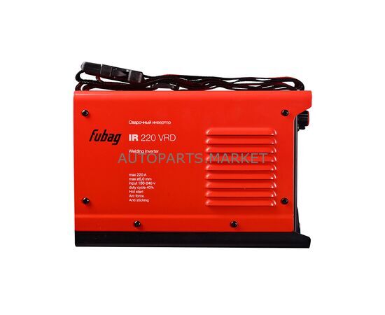 АППАРАТ СВАРОЧНЫЙ IR 220 VRD, 200 А, ИНВЕРТОРНЫЙ FUBAG, изображение 6 купить на Autoparts Market АППАРАТ СВАРОЧНЫЙ IR 220 VRD, 200 А, ИНВЕРТОРНЫЙ FUBAG, изображение 6 купить в Автопартс Маркет