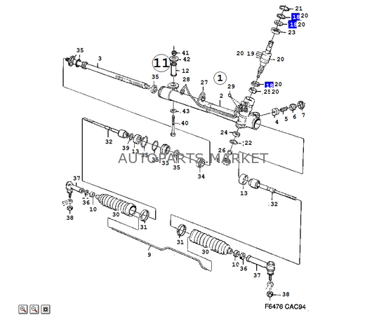 Ремкомплект уплотнителей ведущей оси SAAB 900/9000 GM, изображение 2 купить в Автопартс Маркет
